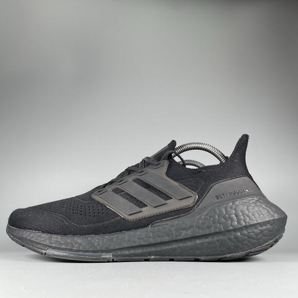 Adidas Ultraboost 21 Womens Size 9.5 Running Shoe Triple Black Athletic Sneaker - Picture 1 of 9